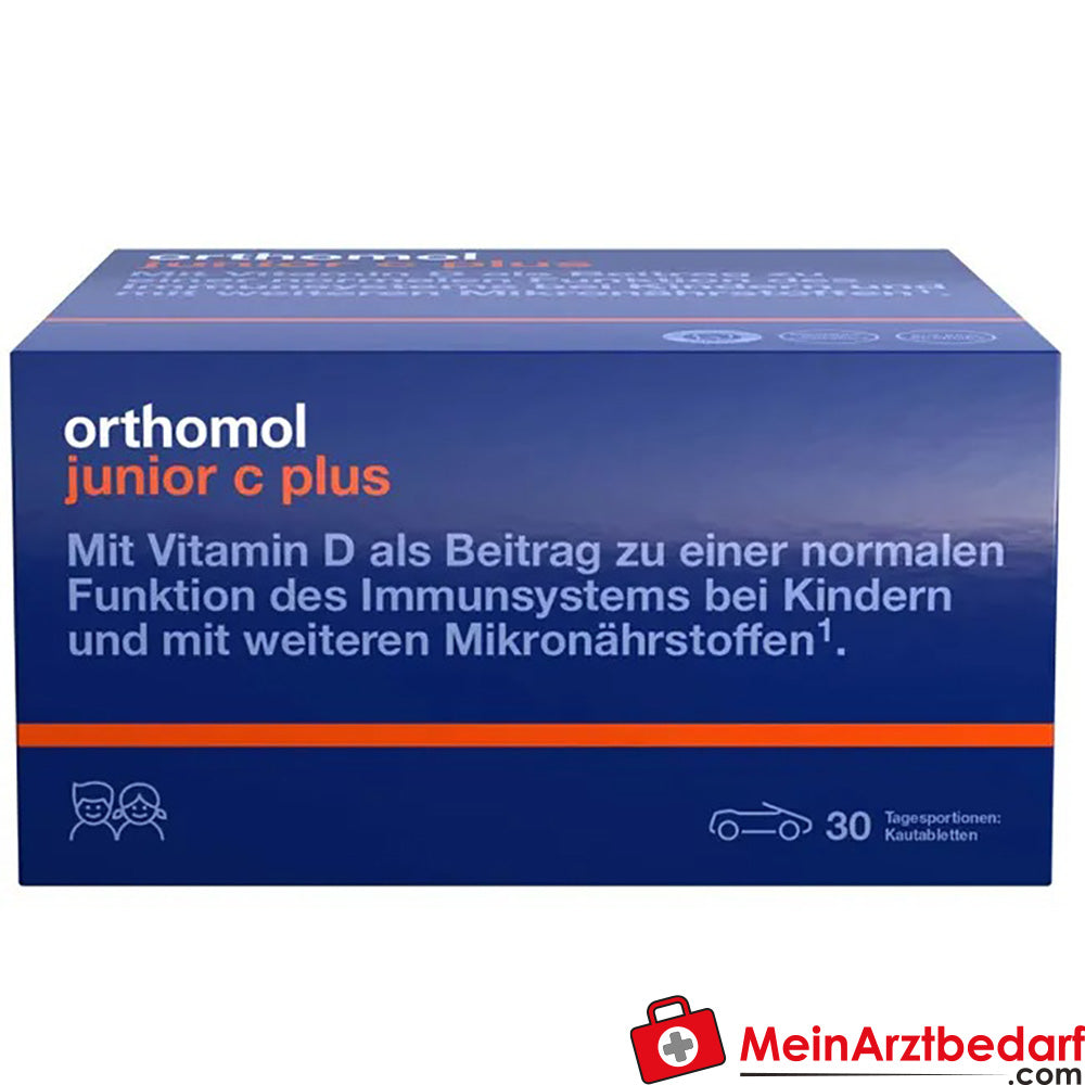 Orthomol junior C plus - Mandarine/Orangen-Geschmack - Kautabletten, 30 St..