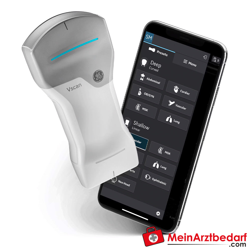 Vscan Air CL Hand-Ultraschallsystem mit Konvex-Linear-Dualsonde