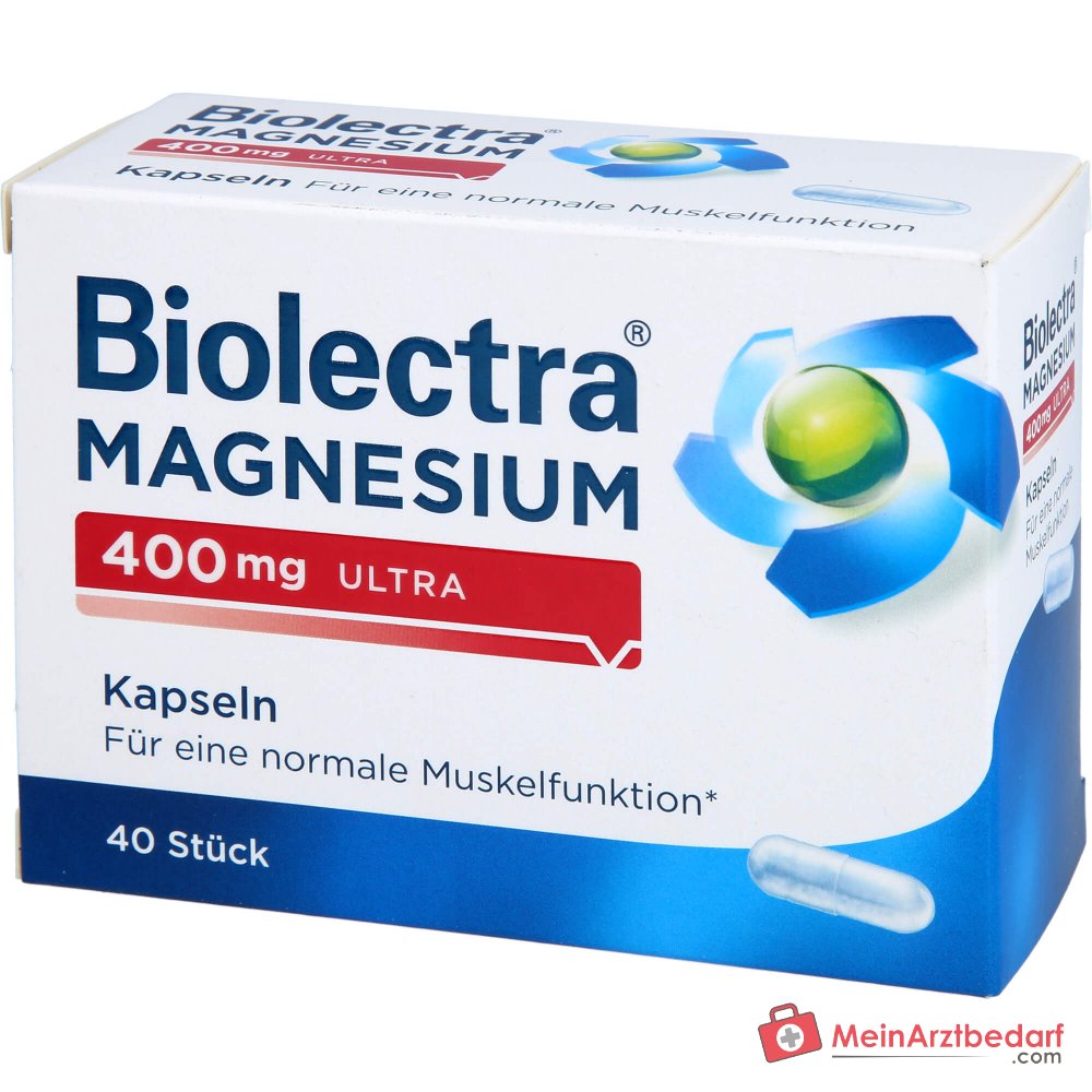 Biolectra Magnesium 400 mg ultra Magnesiumoxid Kapseln, 40 St..