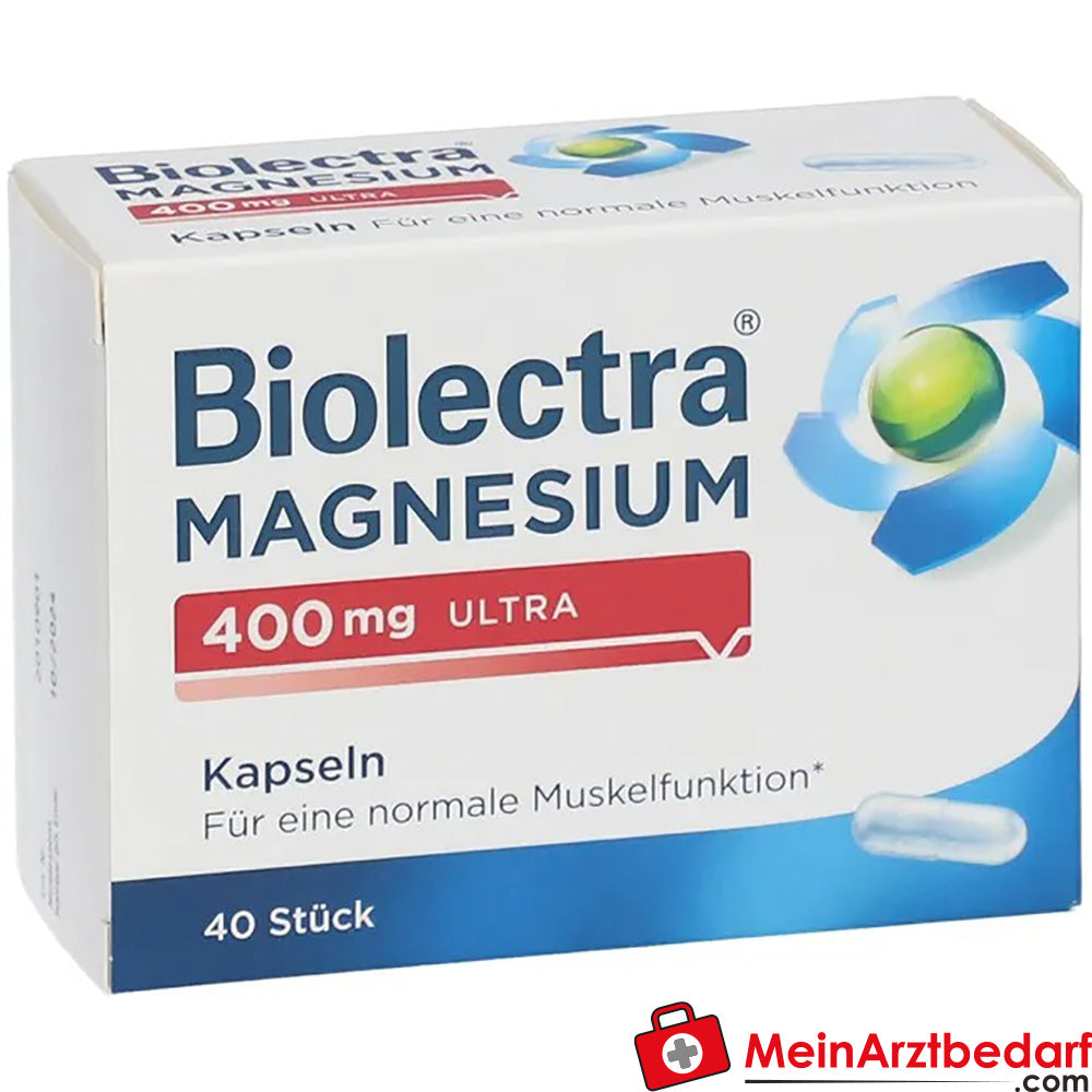 Biolectra® Magnesium 400mg ultra Kapseln, 40 St..