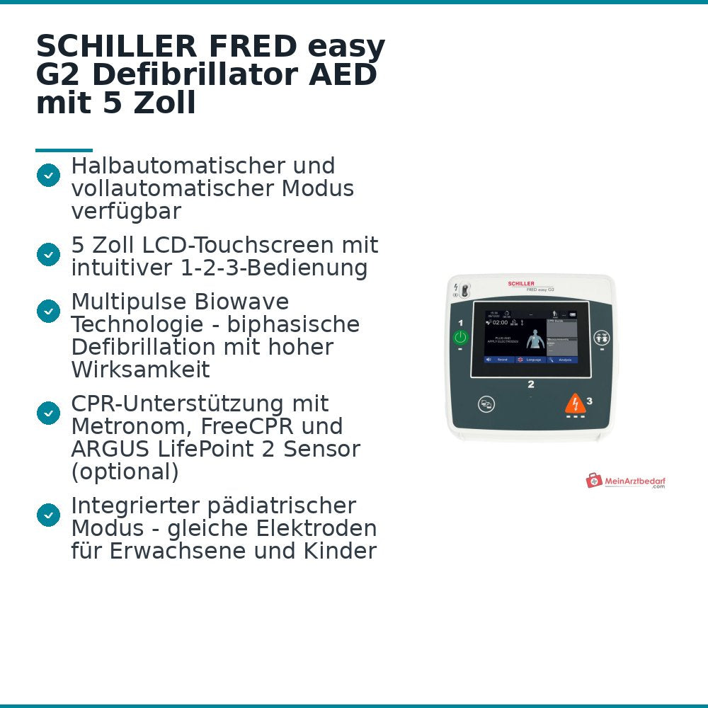 SCHILLER FRED easy G2 Defibrillator, AED mit CPR-Feedback