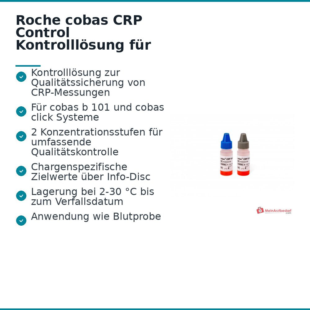Roche cobas CRP Control 4 x 2 ml für cobas click und cobas b 101