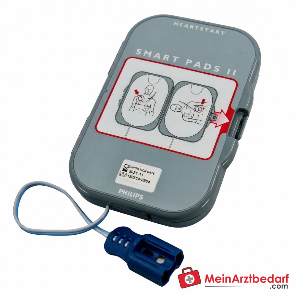 Philips HeartStart FRx Defibrillator halbautomatisch inkl. SMART Pads II und Tasche.