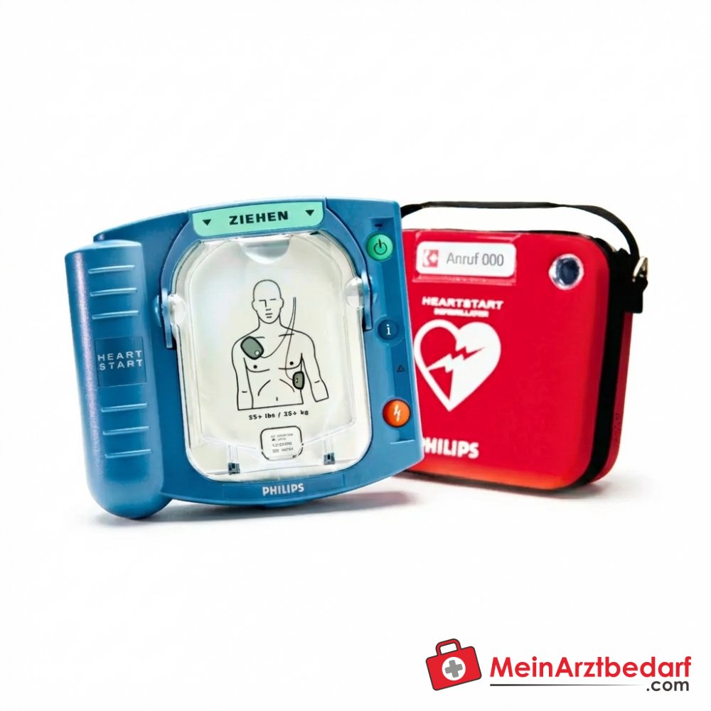 Philips HeartStart HS1 Defibrillator halbautomatisch inkl. Tasche.