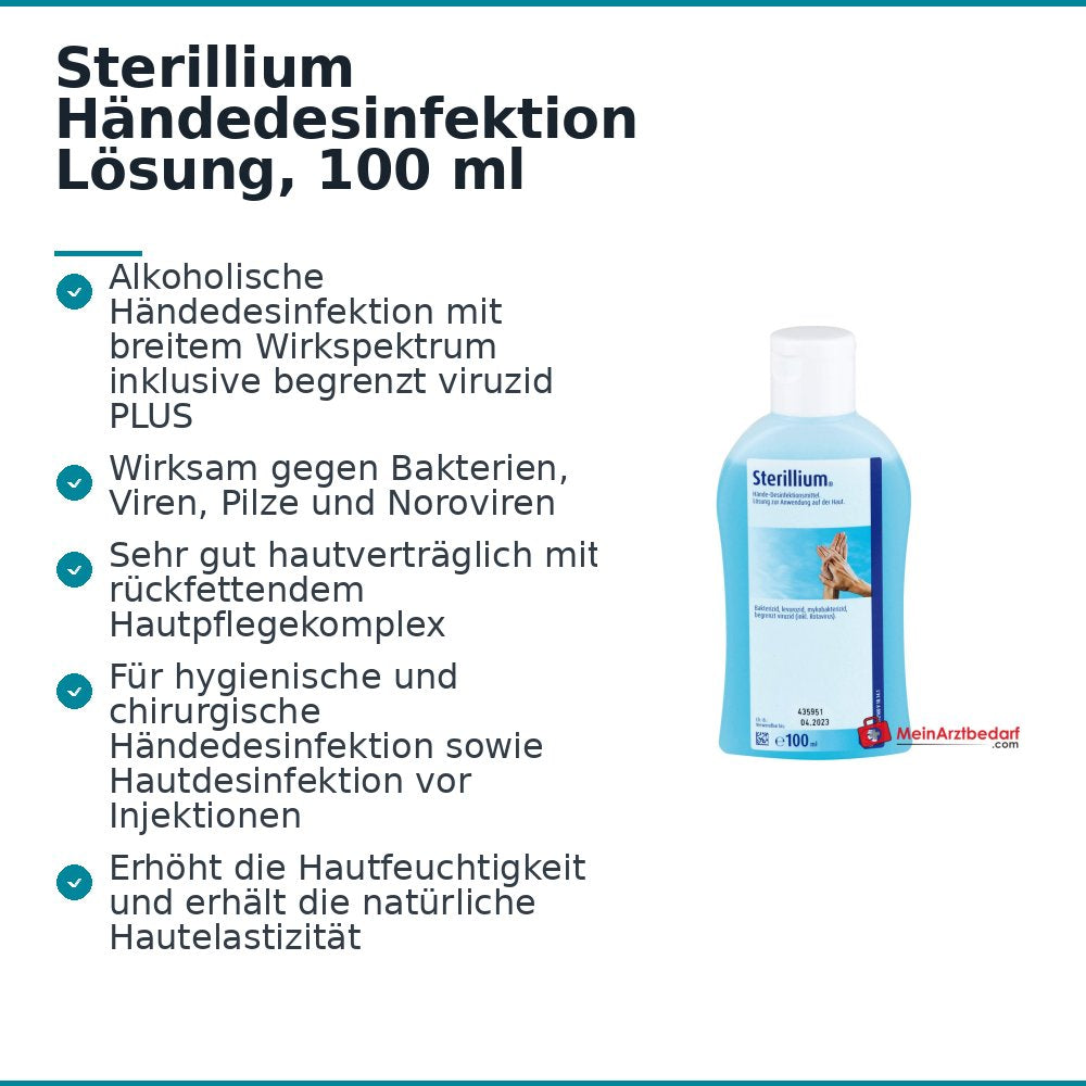 Sterillium Händedesinfektion Lösung, 100 ml.