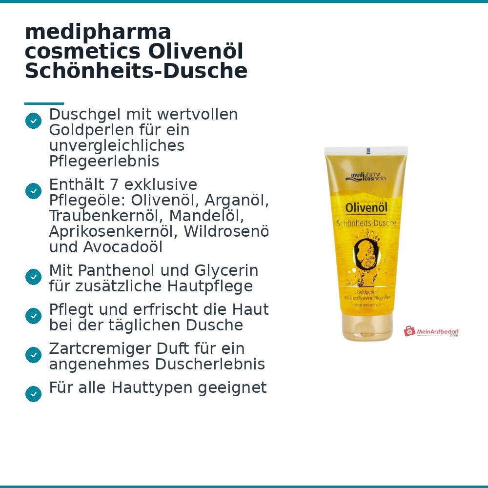 medipharma cosmetics Olivenöl Schönheits-Dusche Duschgel, 200 ml