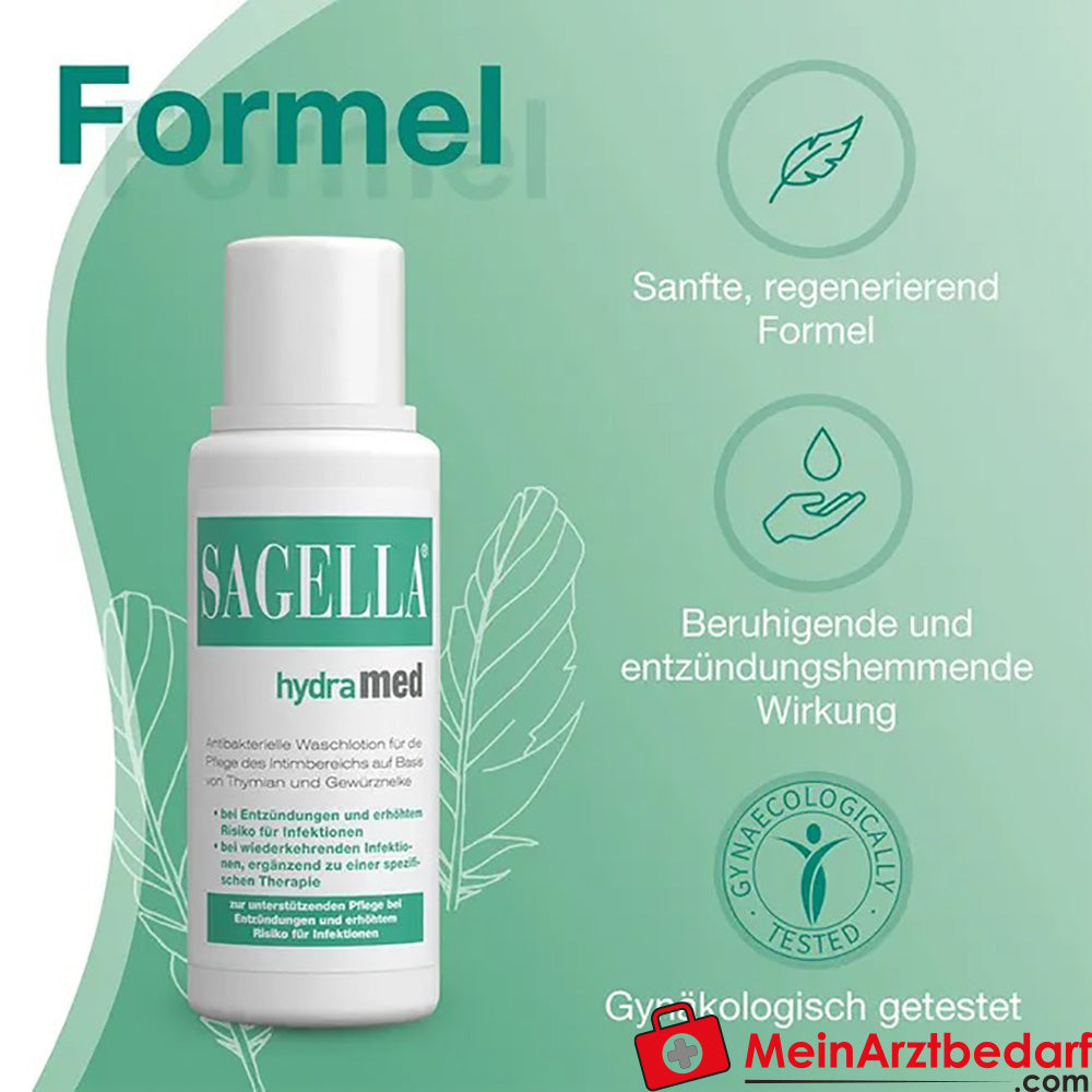SAGELLA hydramed: Antibakterielle Waschlotion für den Intimbereich, 100ml.