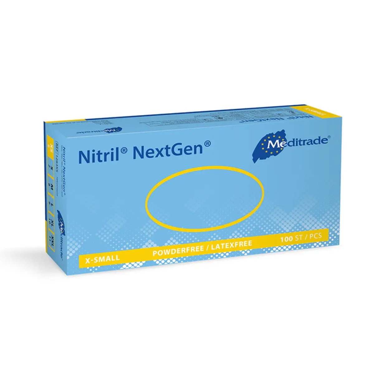 Meditrade Nitril NextGen Untersuchungshandschuhe blau, 100 Stk.