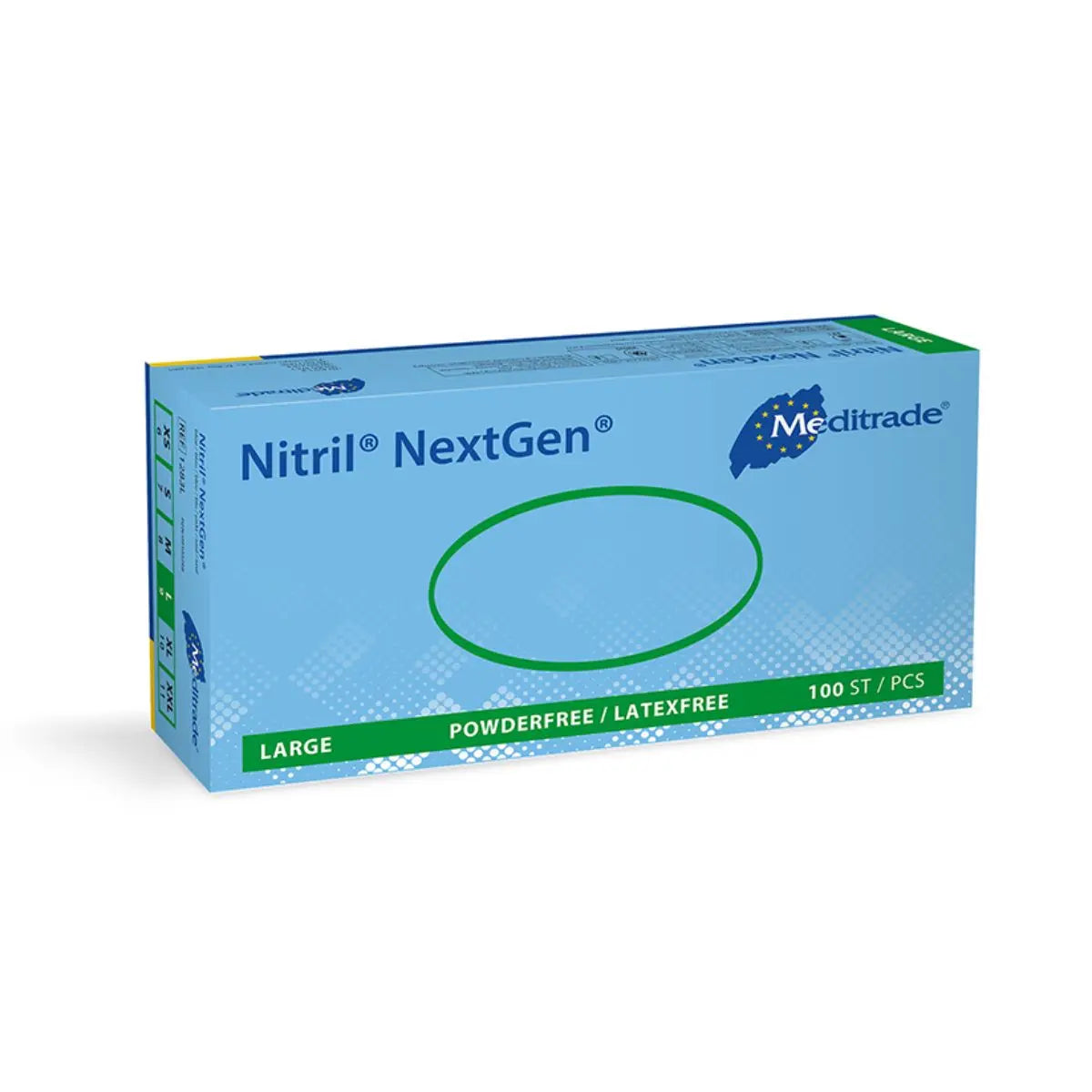 Meditrade Nitril NextGen Untersuchungshandschuhe blau, 100 Stk.