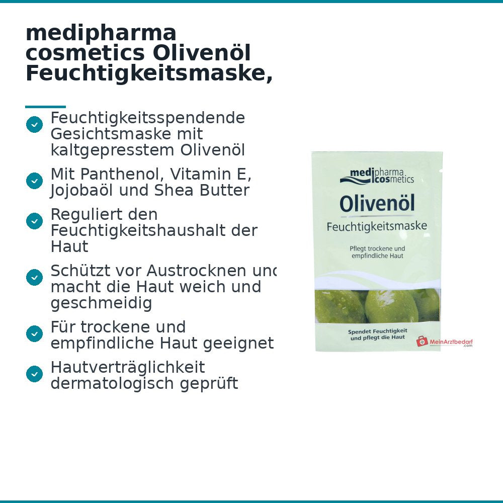 medipharma cosmetics Olijfolie Vochtigheidsmasker, 15 ml