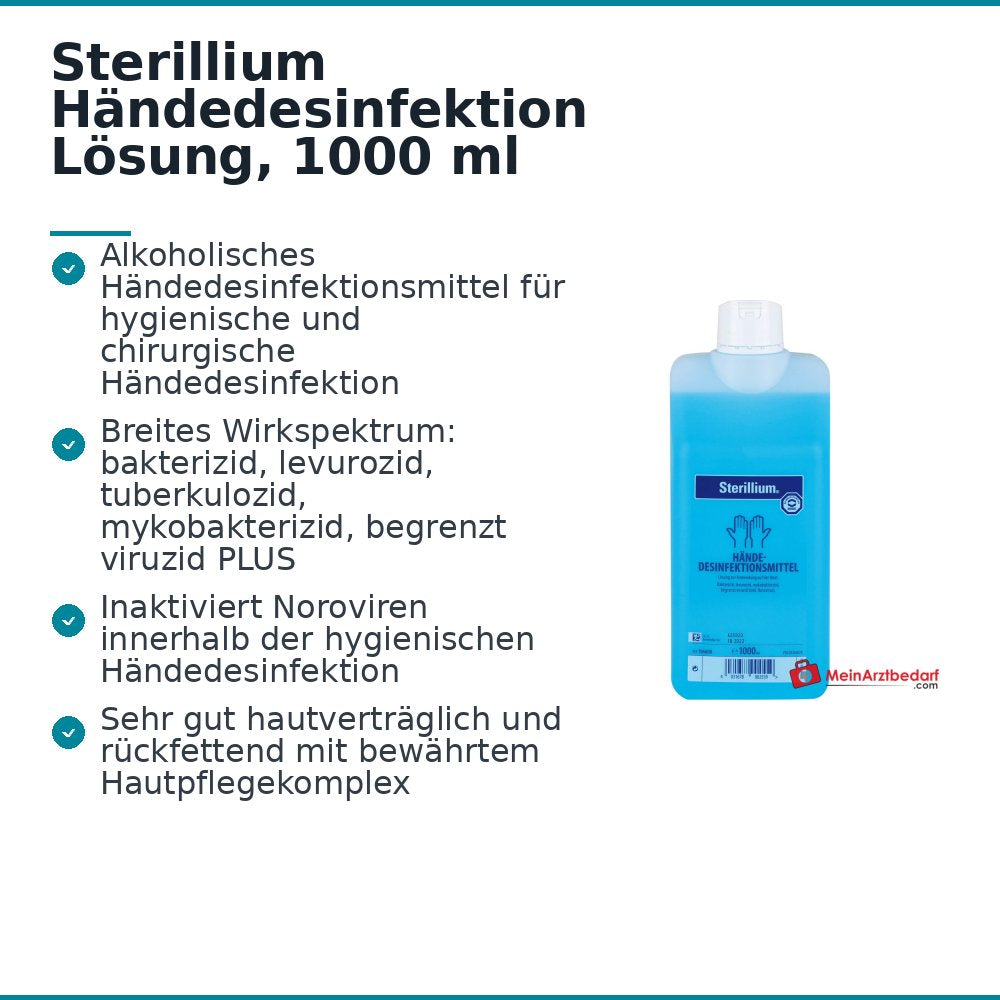 Sterillium Händedesinfektion Lösung, 1000 ml.