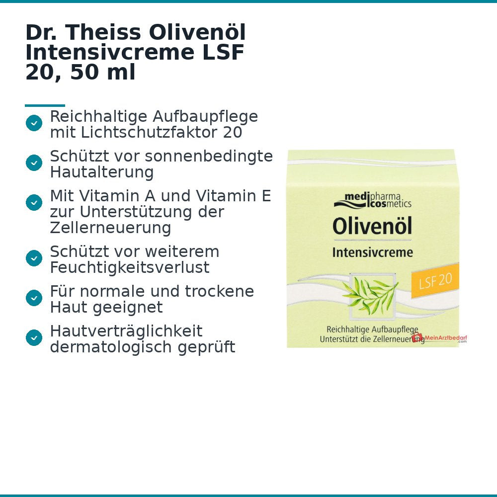 Dr. Theiss Olijfolie Intensiefcrème SPF 20, 50 ml