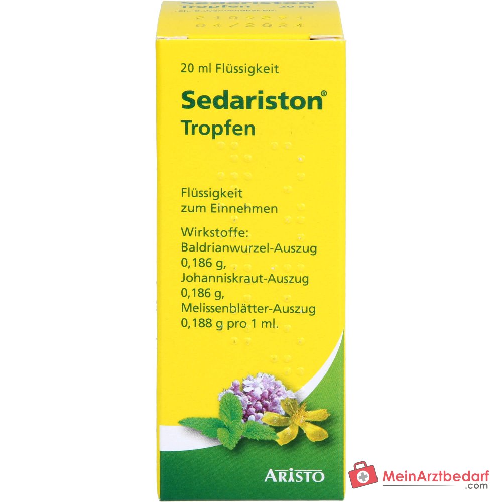 Sedariston Tropfen Auszüge aus Baldrian Johanniskraut Melisse