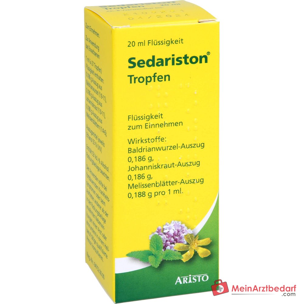 Sedariston Tropfen Auszüge aus Baldrian Johanniskraut Melisse