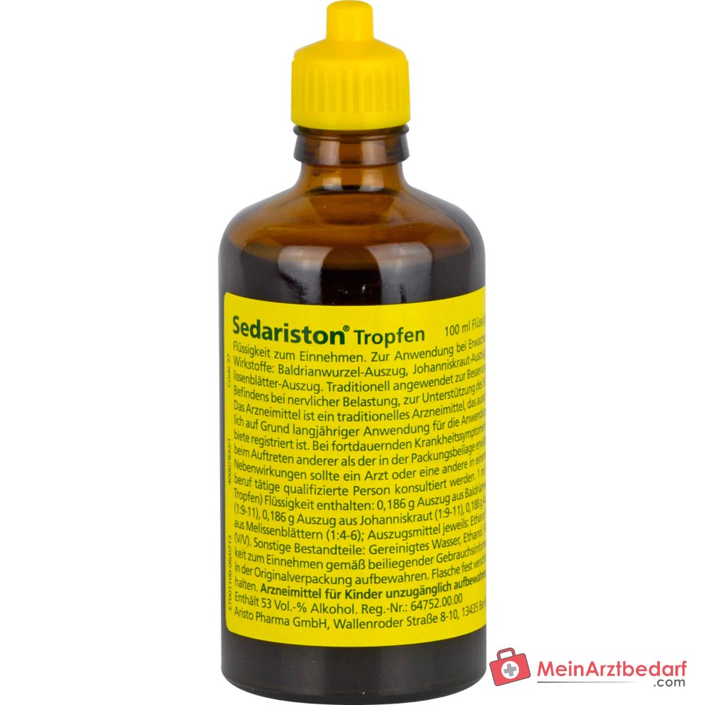 Sedariston Tropfen Auszüge aus Baldrian, Johanniskraut und Melisse
