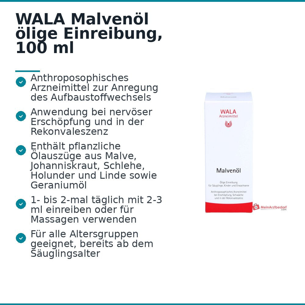 WALA Malvenöl ölige Einreibung, 100 ml
