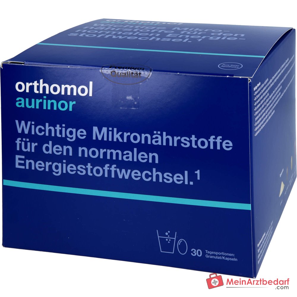 Orthomol Aurinor Granulat und Kapseln, 30 Portionen.