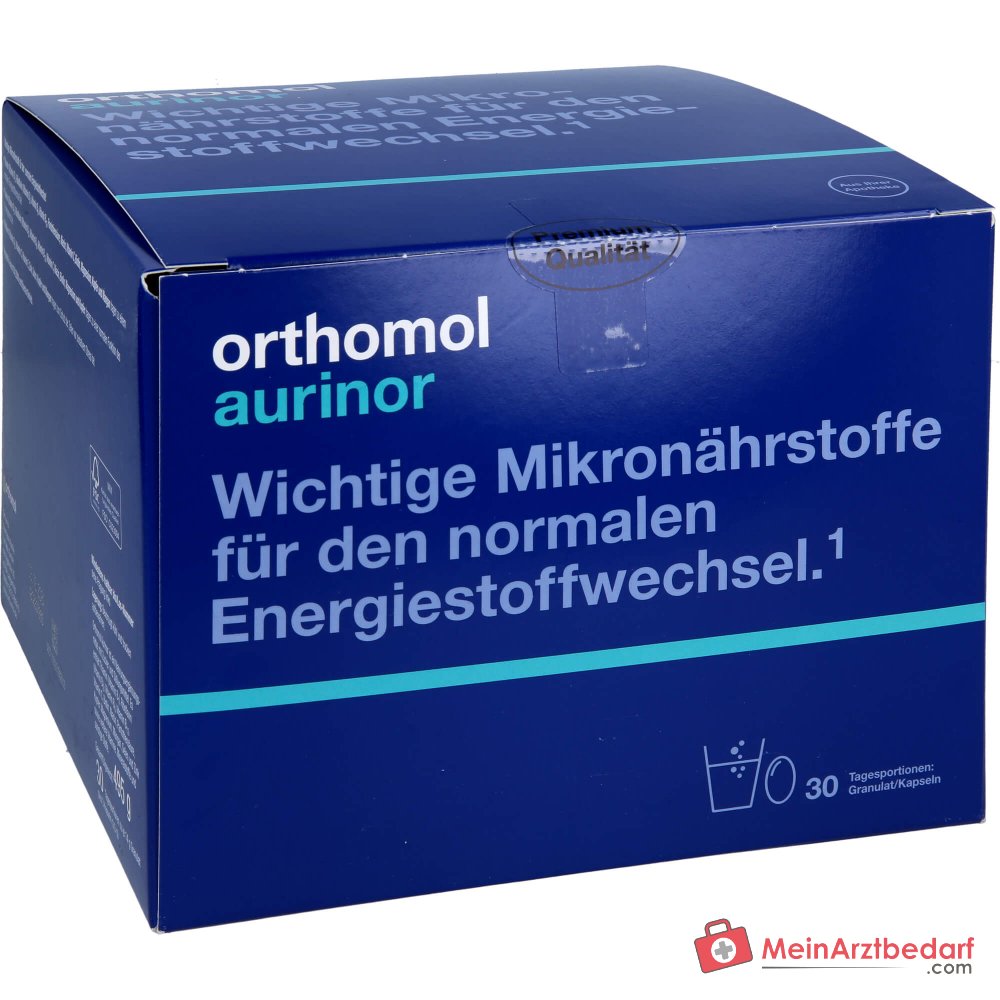 Orthomol Aurinor Granulat und Kapseln, 30 Portionen.