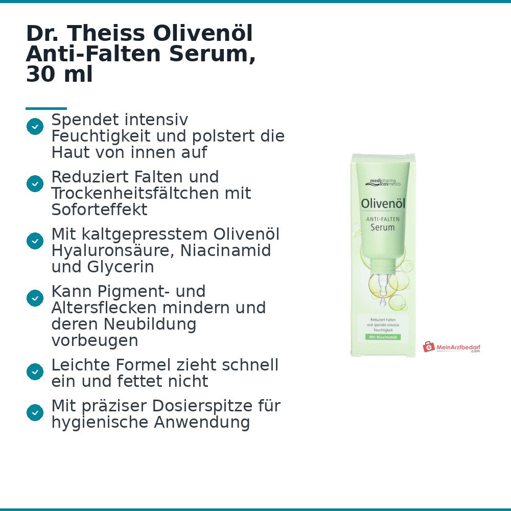 Dr. Theiss Olijfolie Anti-Rimpel Serum, 30 ml