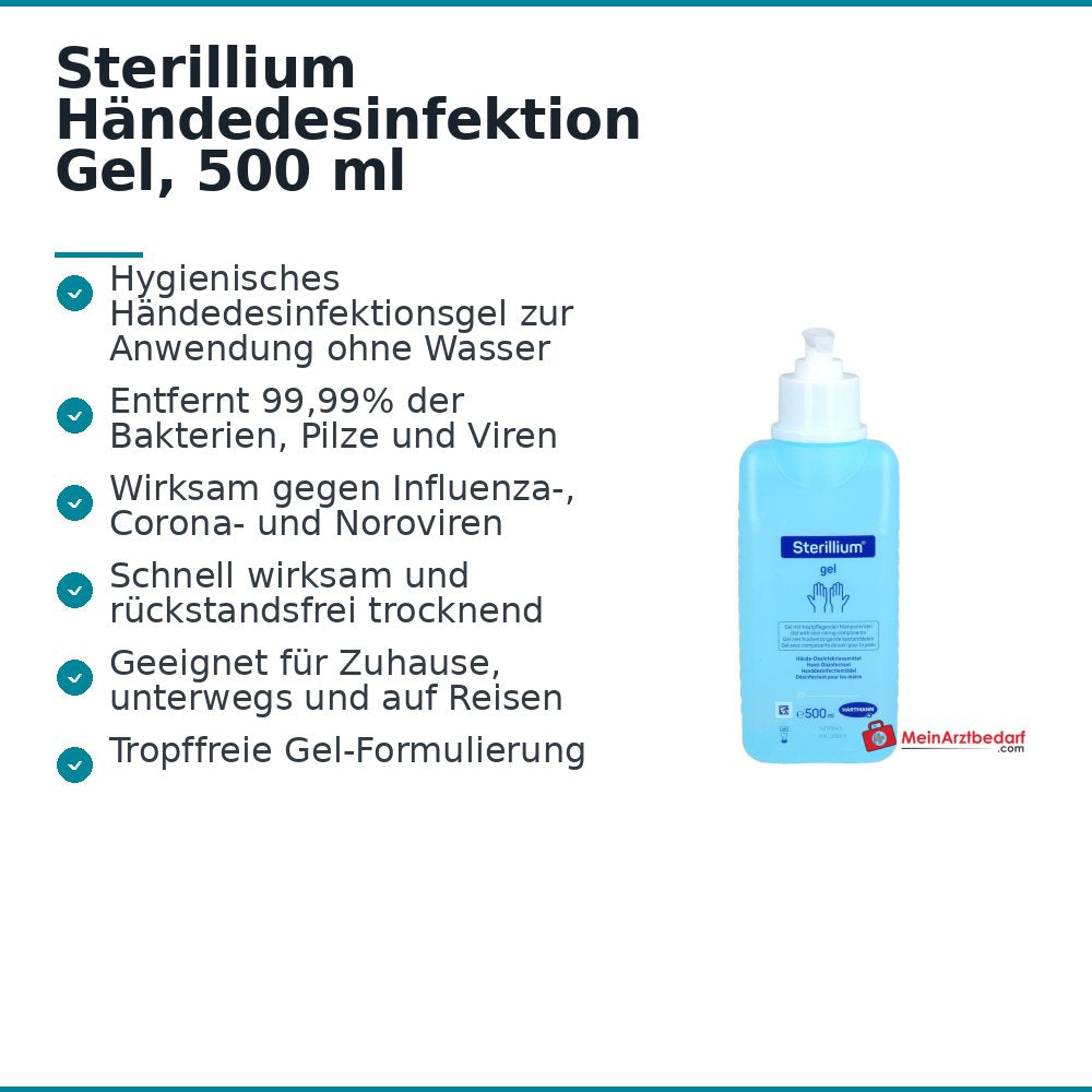 Sterillium Händedesinfektion Gel, 500 ml.