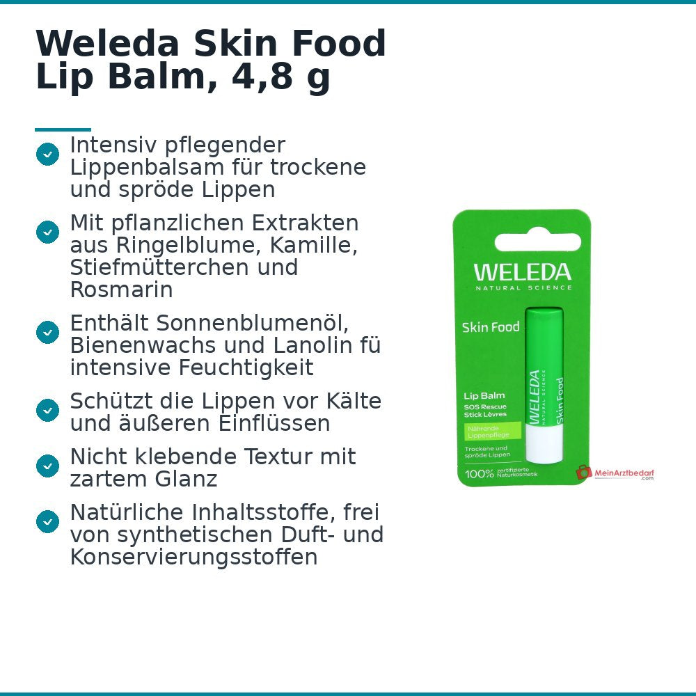 Weleda Skin Food Bálsamo Labial, 4,8 g