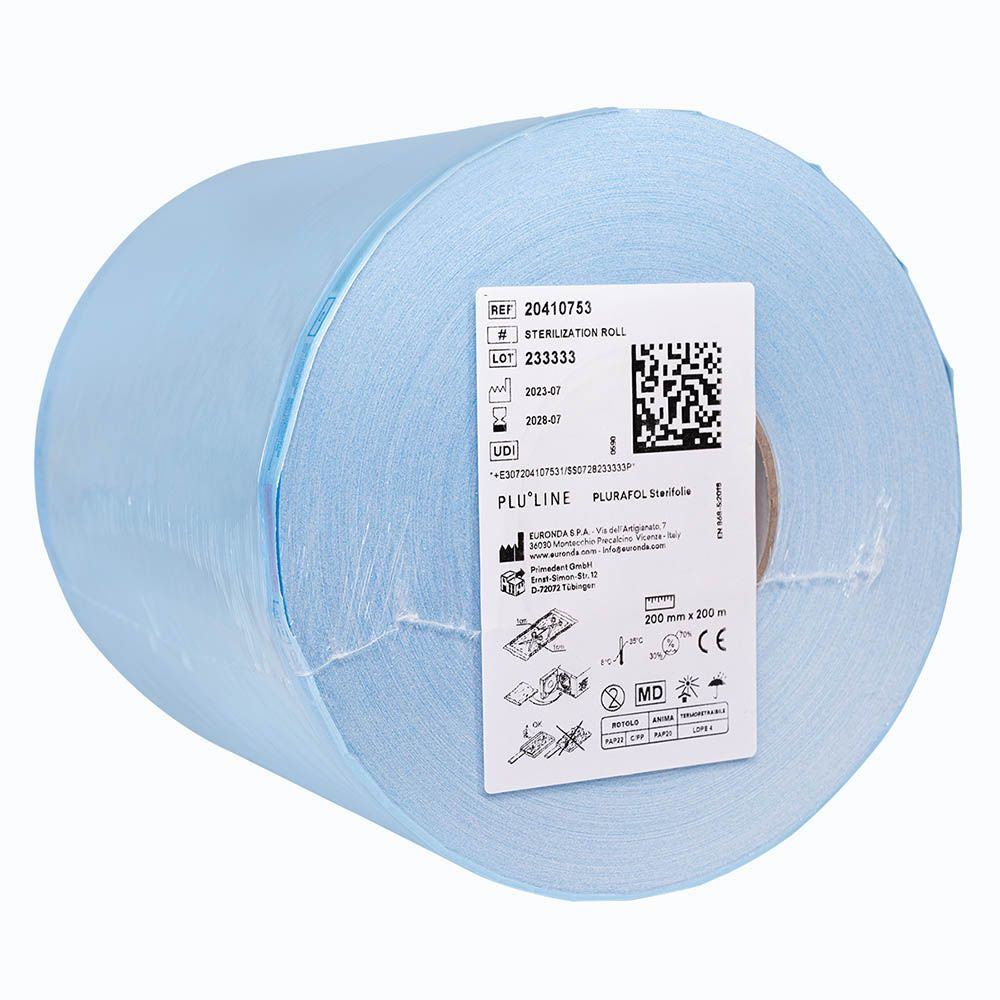Pluline Plurafol Sterilisationsfolie, 200 mm x 200 m.