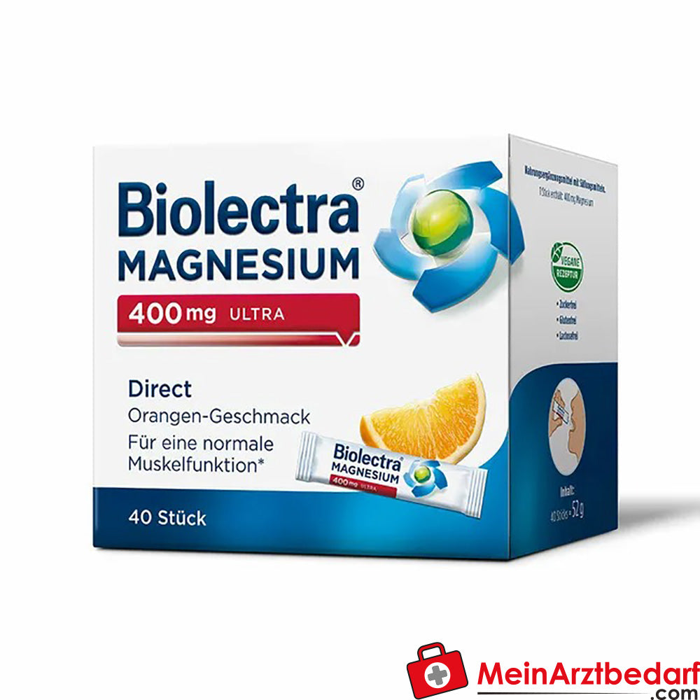 Biolectra® Magnesium ultra Direct 400 mg Orange, 40 St..