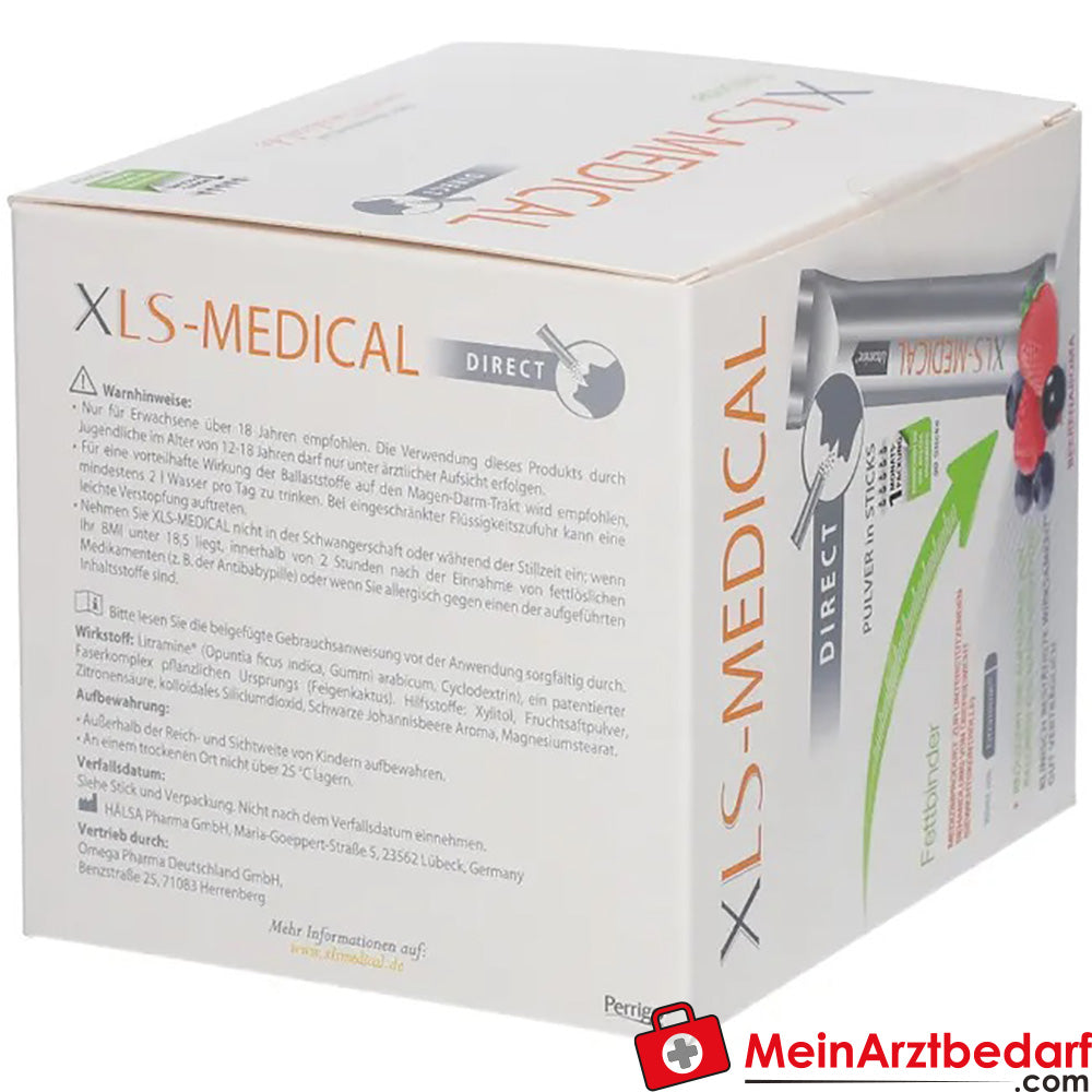 XLS-MEDICAL Fettbinder DIRECT Sticks mit angenehmem Beerengeschmack, 90 St..