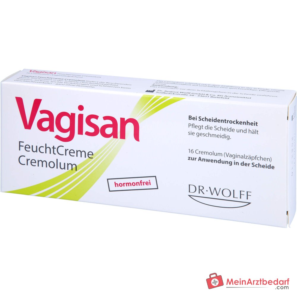 Vagisan FeuchtCreme Cremolum Vaginalzäpfchen, 16 St..
