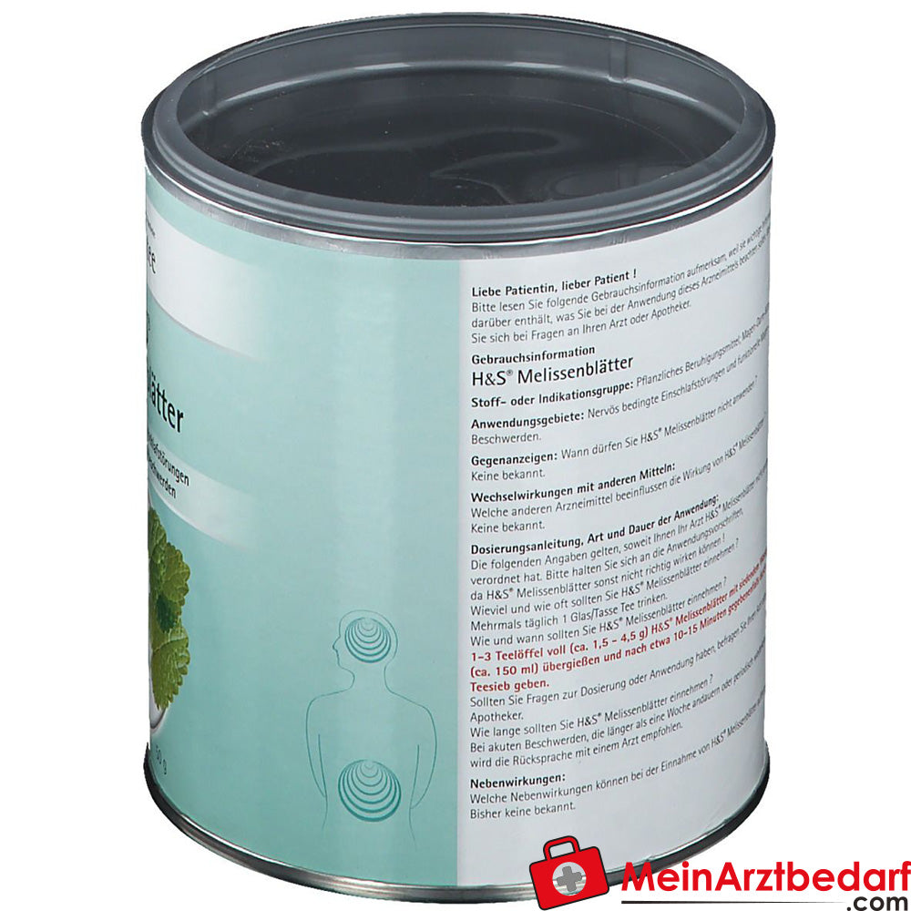 H&S® Melissenblätter loser Tee.