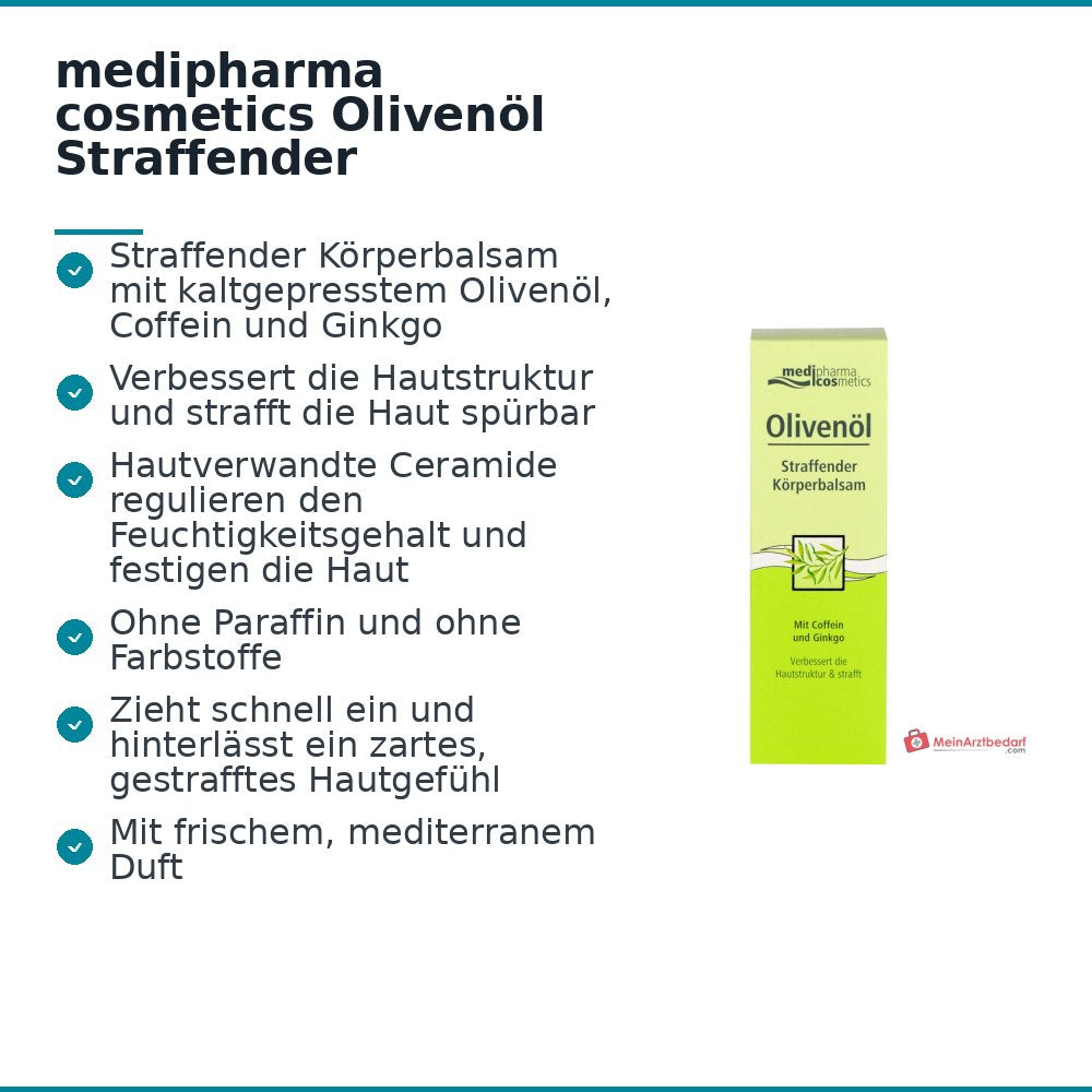 medipharma cosmetics Balsamo Corpo Rassodante all'Olio d'Oliva, 200 ml