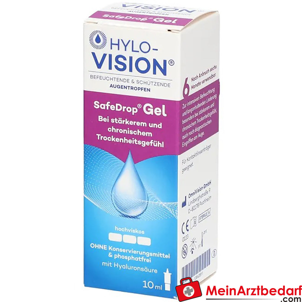 Hylo-Vision® SafeDrop® Gel, 10ml.