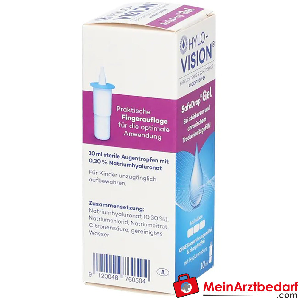 Hylo-Vision® SafeDrop® Gel, 10ml.