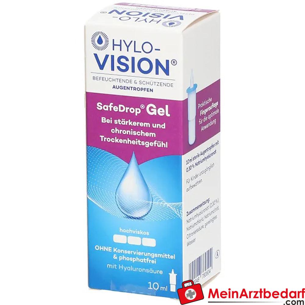Hylo-Vision® SafeDrop® Gel, 10ml.