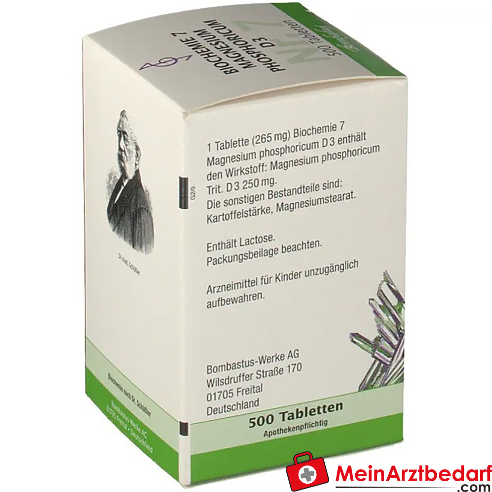 BIOCHEMIE 7 Magnesium Phosphoricum D3 250 mg tabletki 1 opakowanie