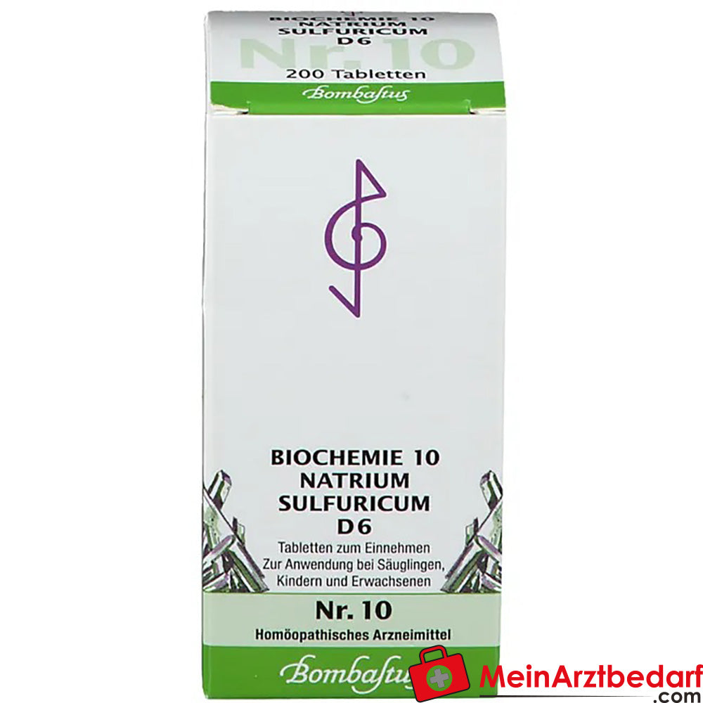 Bombastus Biochemie 10 Natrium sulfuricum D 6 Tabletten.