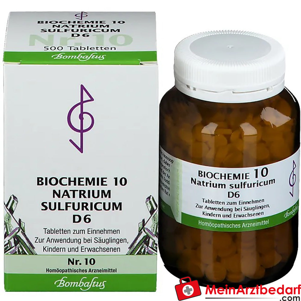 Bombastus Biochemie Natrium sulfuricum D6 250 mg tabletten 10 stuks