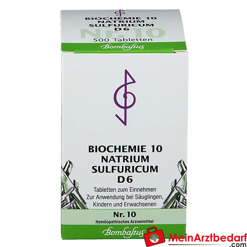 Bombastus Biochemie Natrium sulfuricum D6 250 mg tabletten 10 stuks