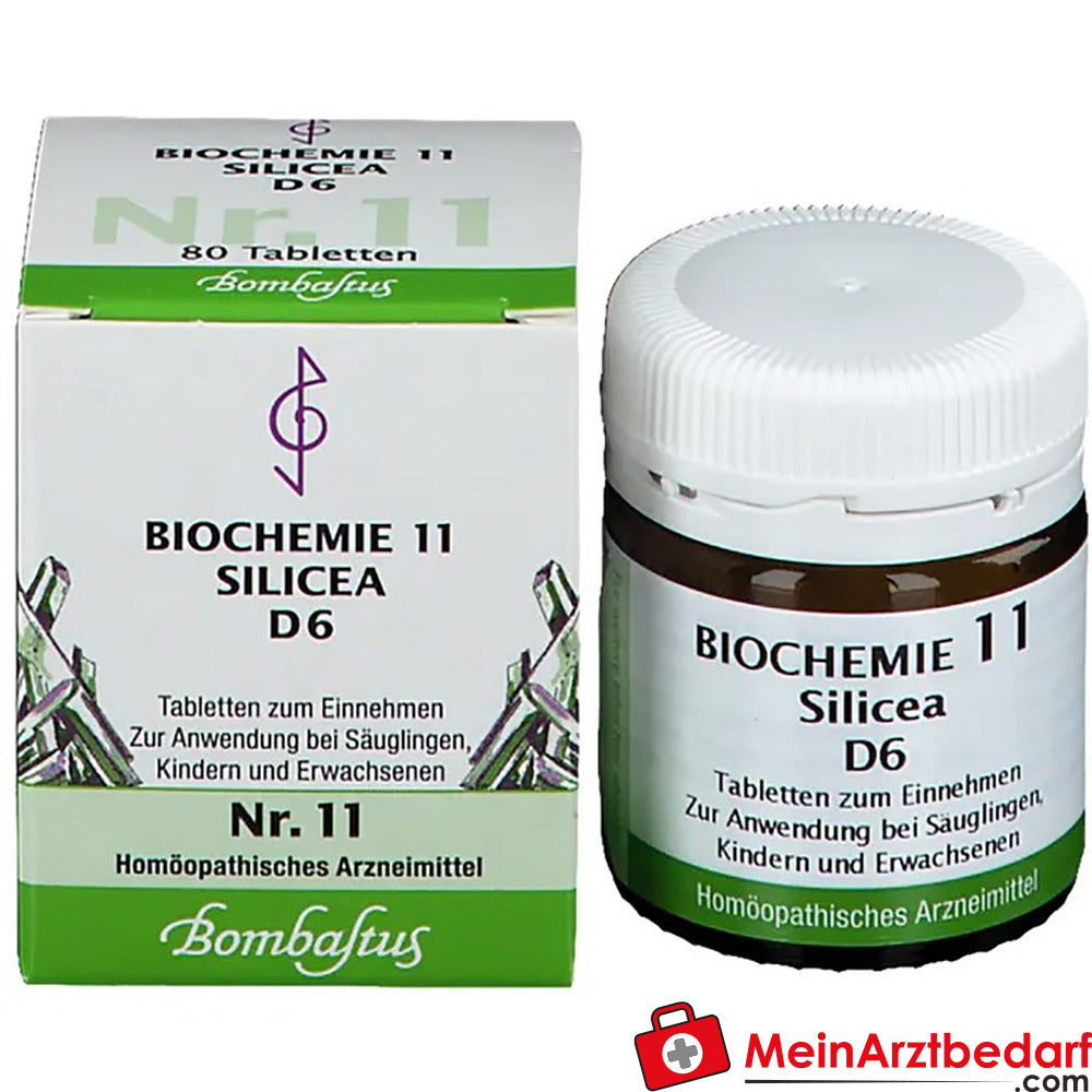 Bombastus Biochemie 11 Silicea D 6 Tabletten.
