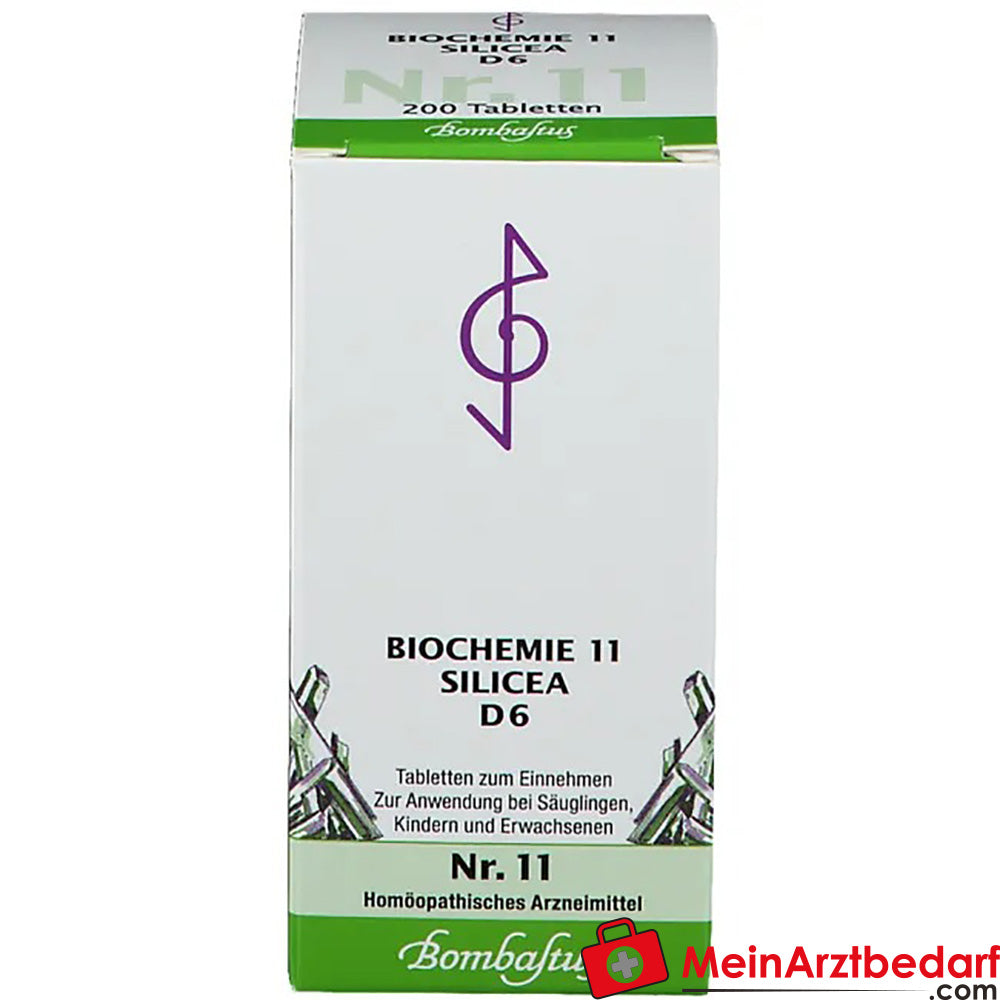 Bombastus Biochemie 11 Silicea D 6 Tabletten.