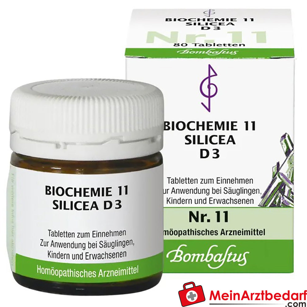 Bombastus Biochemie 11 Silicea D 3 Tabletten.