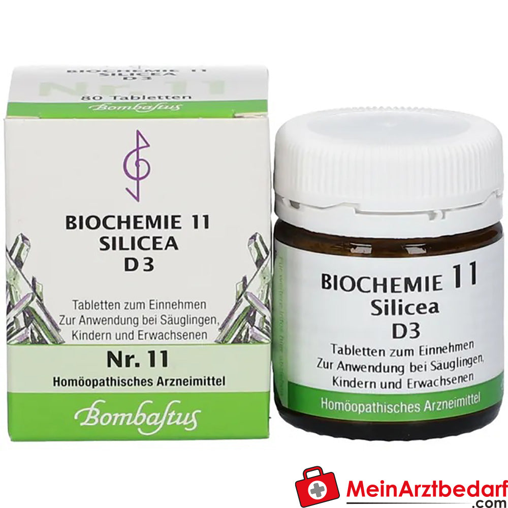 Bombastus Biochemie 11 Silicea D 3 Tabletten.