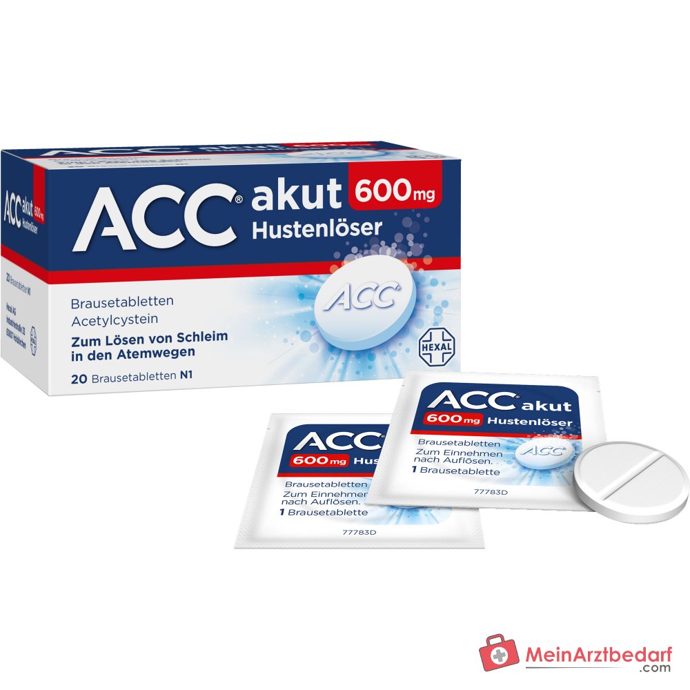 Hexal ACC akut 600 mg Hustenlöser Brausetabletten 10 Stück