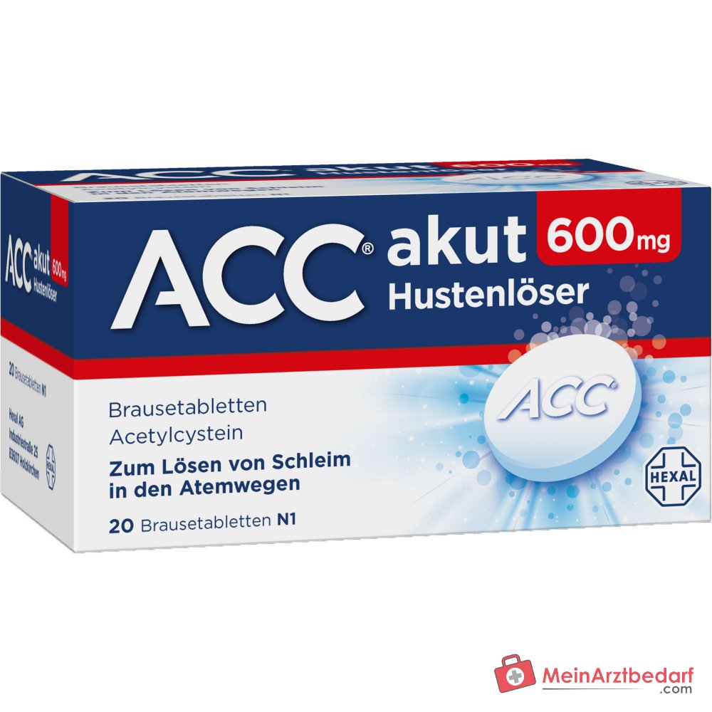 Hexal ACC akut 600 mg Hustenlöser Brausetabletten 10 Stück