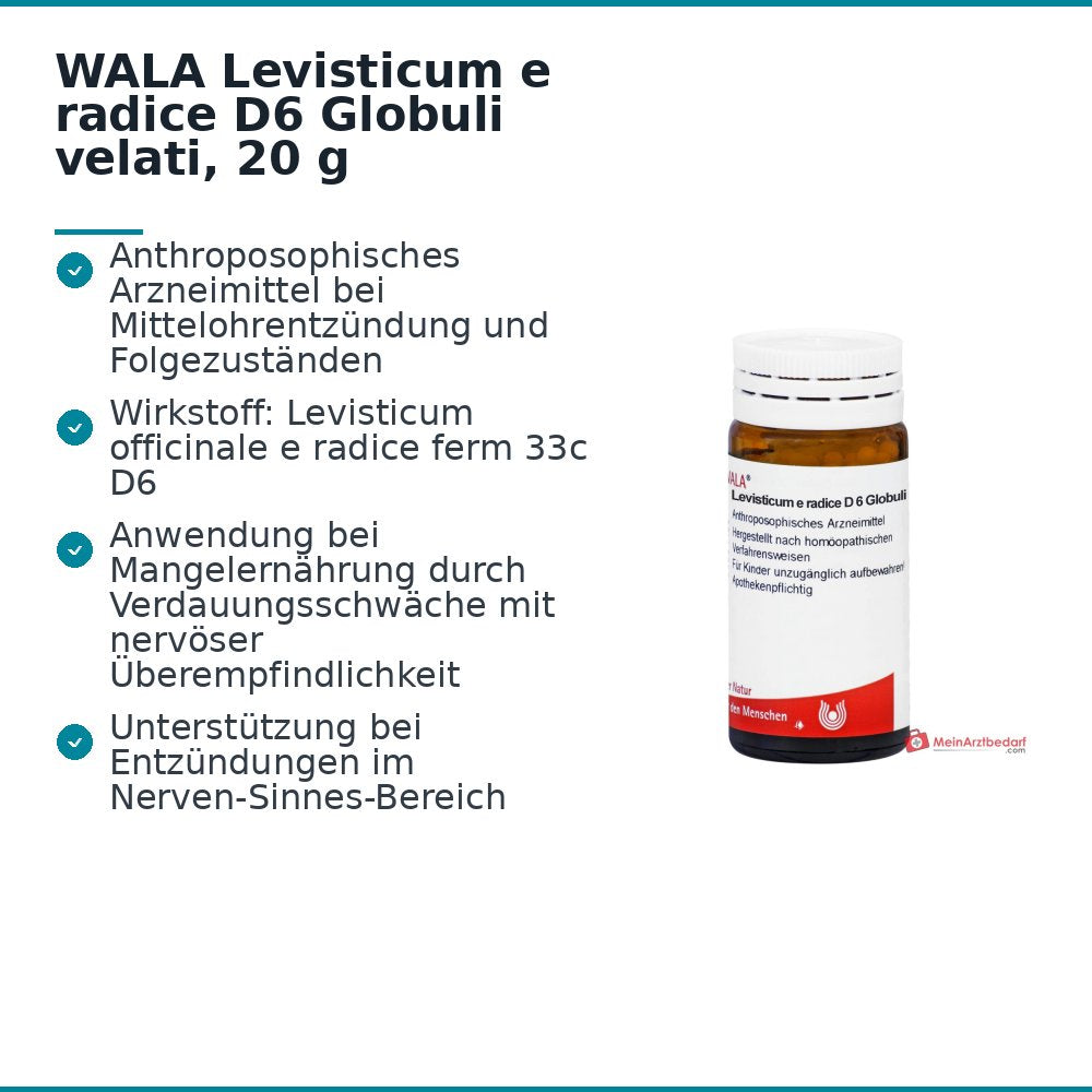 WALA Levisticum e radice D6 Globuli omhuld, 20 g