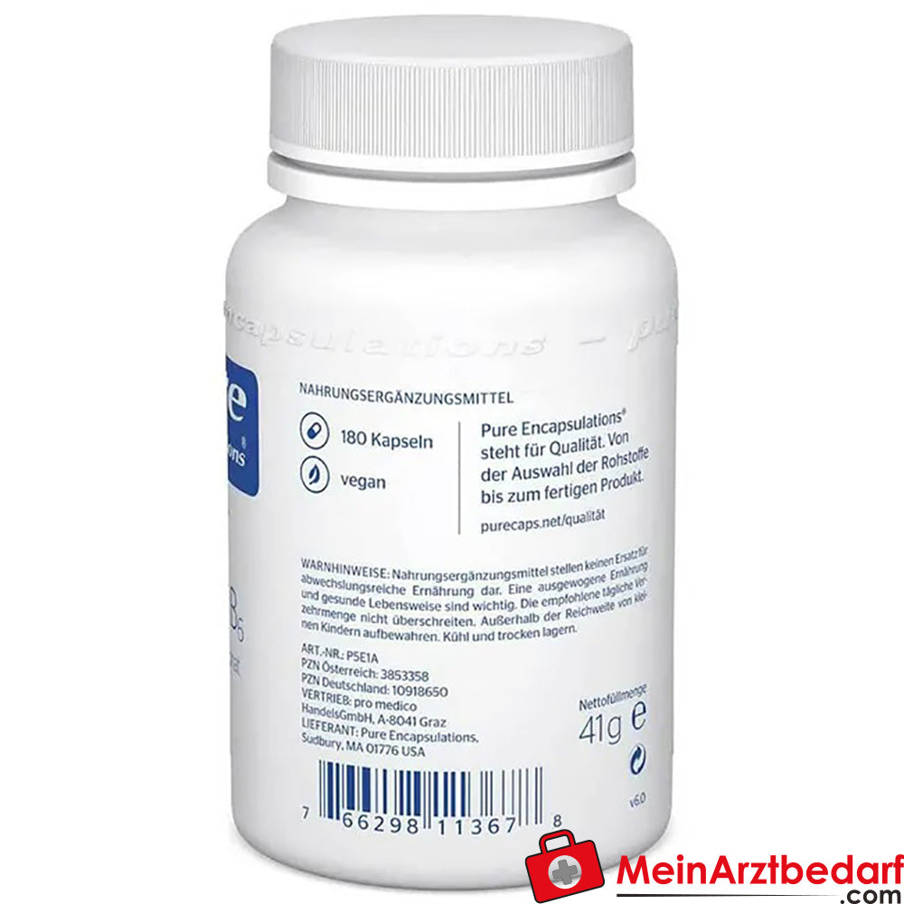 Pure Encapsulations® Vitamin B6 (pyridoxal-5-phosphat).