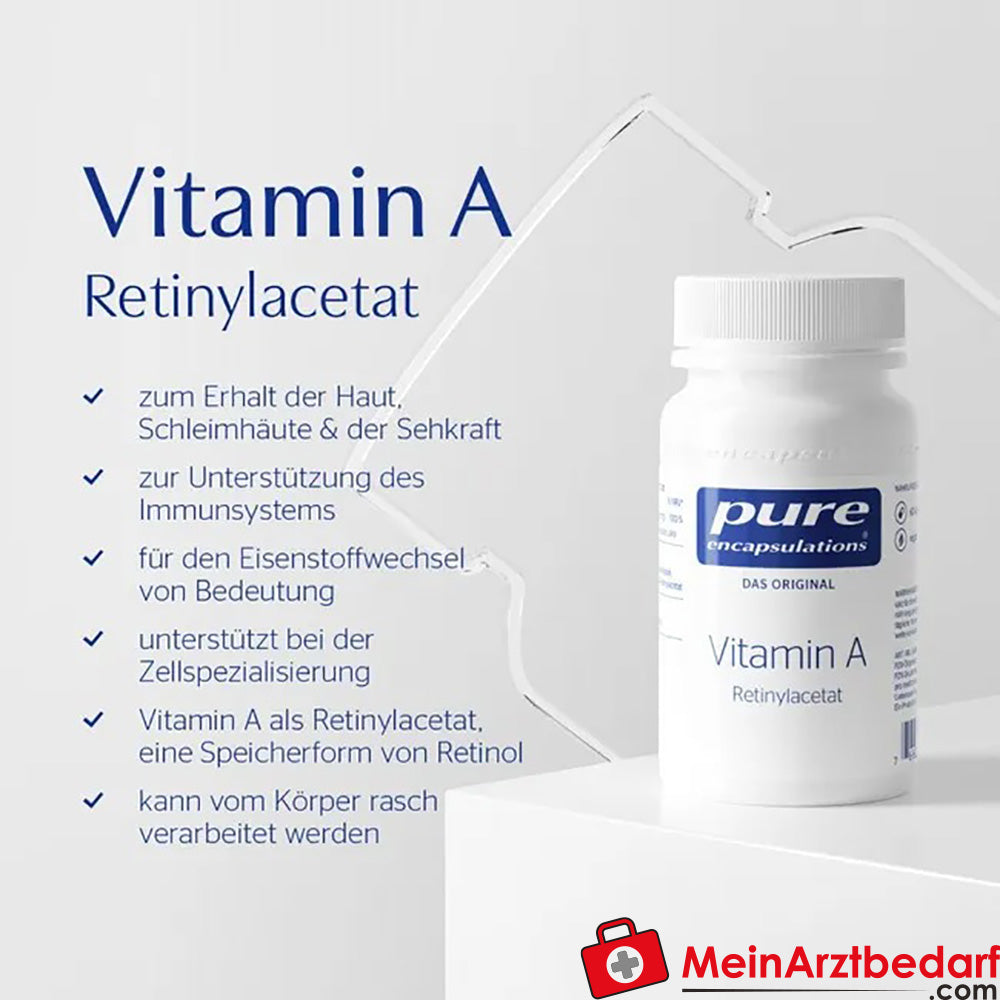 Pure Encapsulations® Vitamin a Retinylacetat Kapseln, 60 St..
