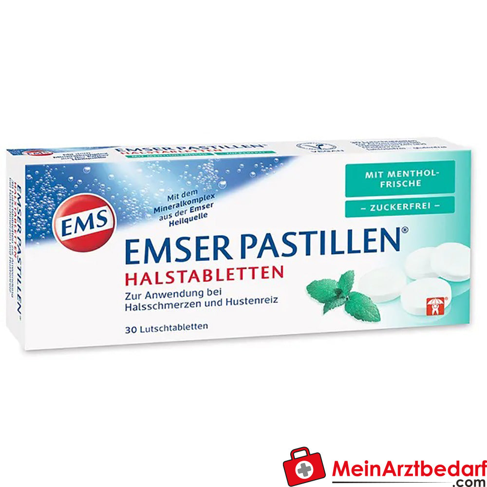 EMSER Pastillen® mit Mentholfrische zuckerfrei, 30 St..
