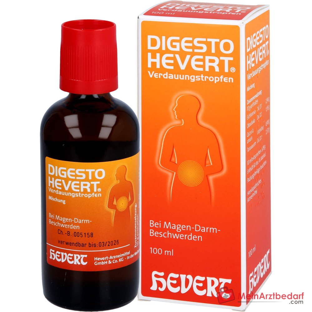 Hevert Digesto gotas para la digestión, 100 ml
