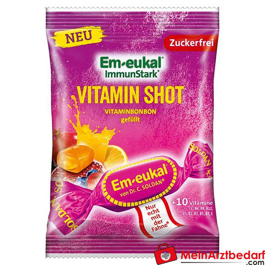Em-eukal® ImmunStark® VITAMIN SHOT Bonbon Zuckerfrei, 75g.